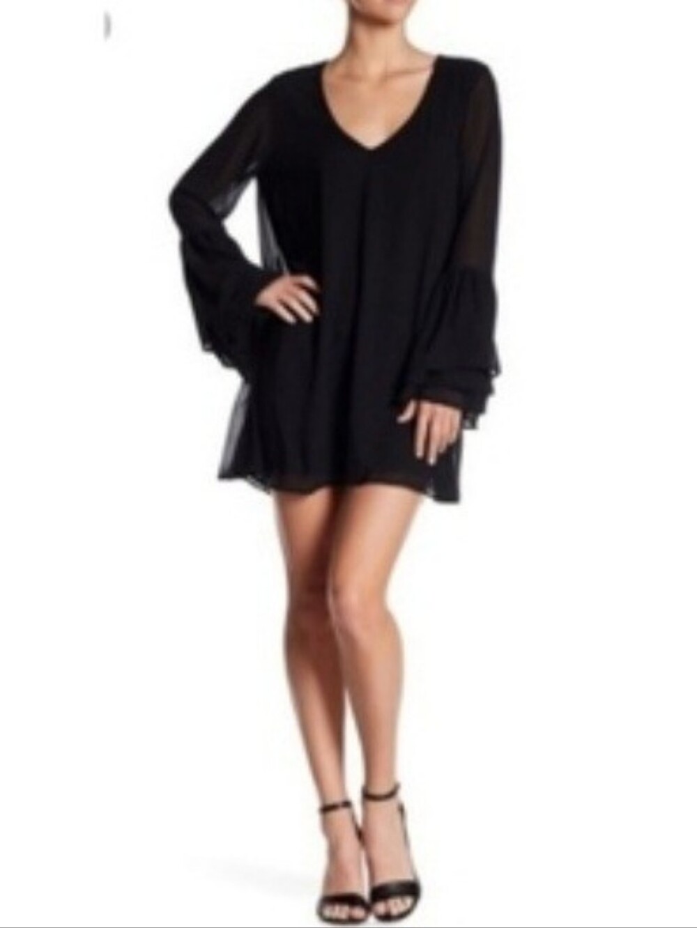 🆕️⬇️Show Me Your MuMu Black Chiffon Nolita Dress - Picture 9 of 9